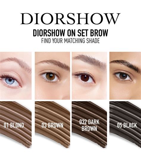 dior brow styler colors|dior diorshow brow styler.